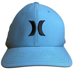 Hurley Bright Blue Flexfit Stretch Fit Size L/XL Hat Cap